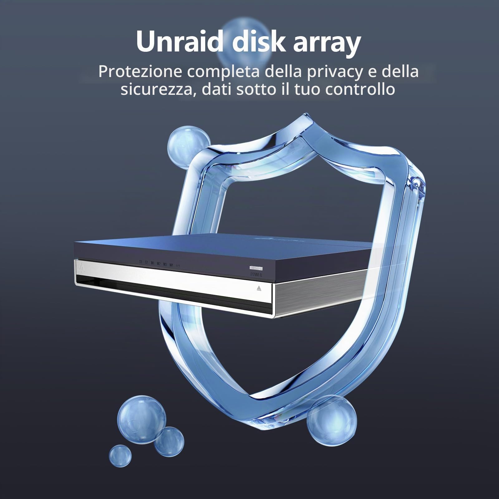 LincStation N1 6 Bay NAS Archiviazione Supporto 6x8TB SSD NAS Network Attached Storage con Licenza di Sistema Unraid Home Server Cloud Storage Device Leggero/Silenzioso/Portatile (Senza Disco) (ND)