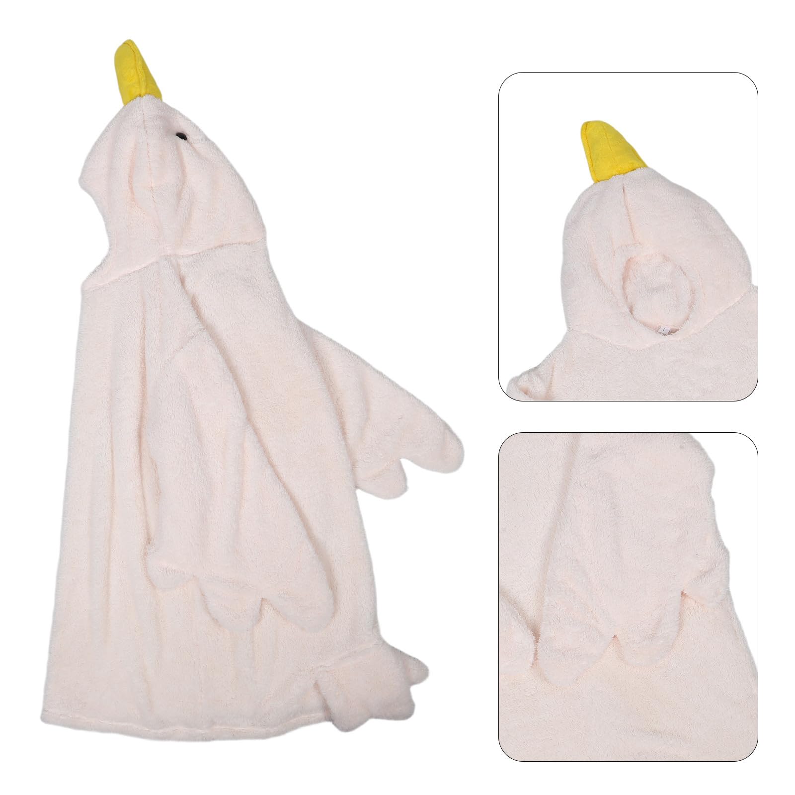 FOMIYES Pigiama Intero in Flanella Bianca a Tema Oca, Oversize e Caldo, per l'inverno e Riunioni Familiari, Comodo e Accogliente per Ragazze e Donne