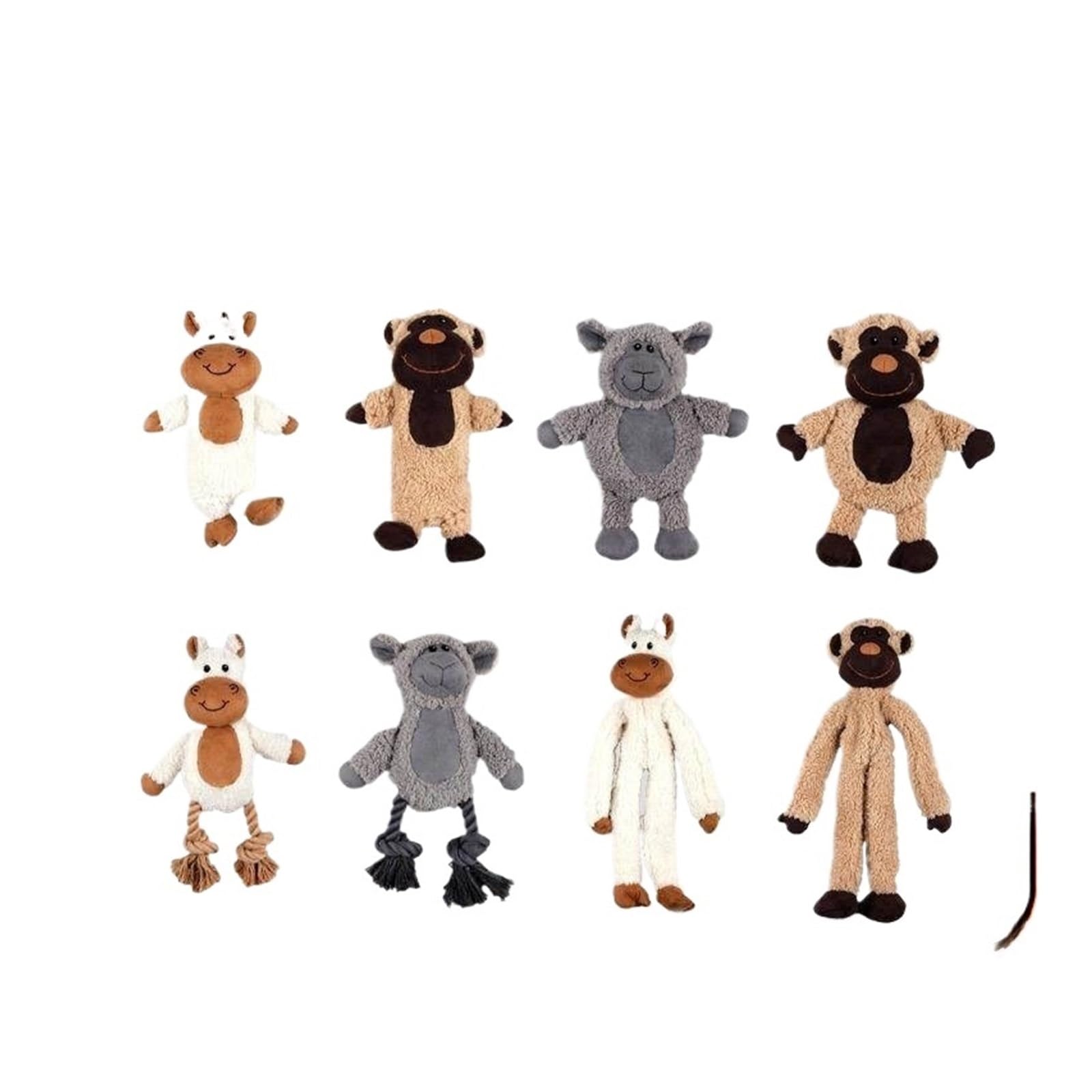 Genérico Juguete for Perros con Sonido de Nudo y Peluche Yorkshire Terrier, Ideal for la dentición Cachorros(Cotton Rope Horse 3109)