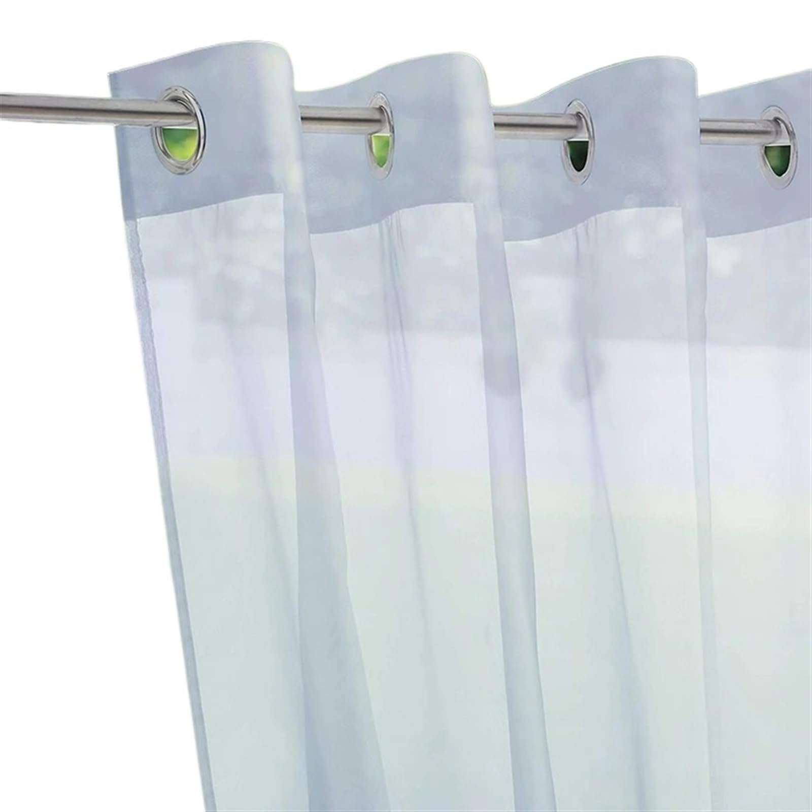 Zymjzbetic Pergola Curtain Outdoor Sheer Curtain Gazebo Window Shade Front Porch Pergola Patio Waterproof Screening Voile Drapes Home Decor(White,L 132x274cm)
