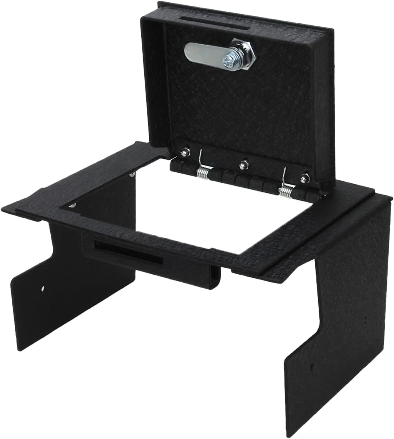Black Horse Center Console Safe Black Compatible with 2024-2024 Toyota Tacoma-ASTT24