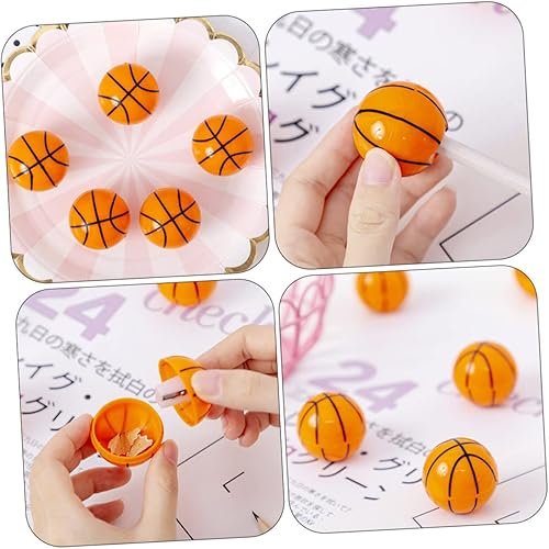 Miniatura 9 de 16 sacapuntas de colores, mini sacapuntas de baloncesto, sacapuntas manual para sacapuntas en forma de baloncesto, sacapuntas de plástico