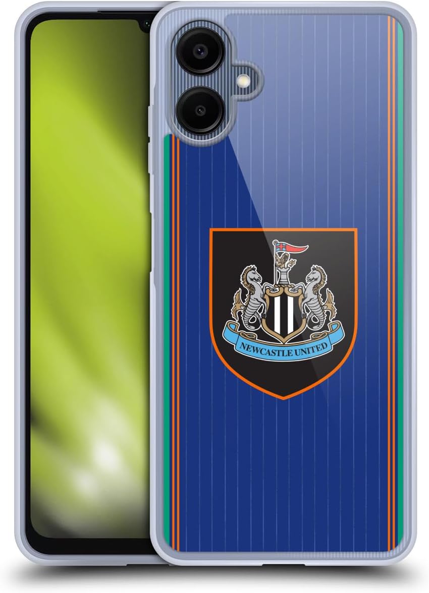 Head Case Designs Officially Licensed Newcastle United Football Club Third 2025/26 Crest Kit Gel Case [Military Grade Protection] Compatible with Samsung Galaxy A06 4G / 5G