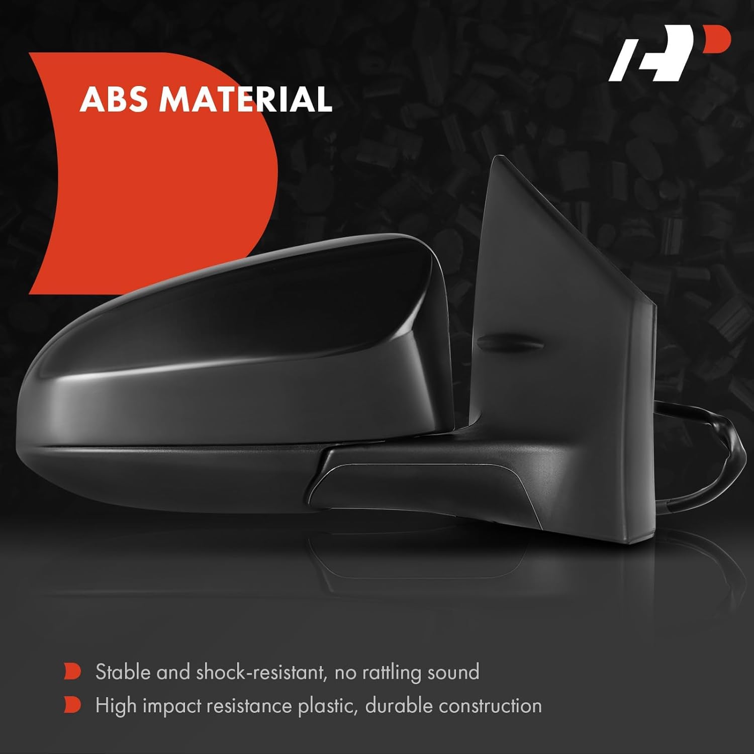 A-Premium Passenger Side Power Door Mirror - Compatible with Toyota Corolla 2014 2015 2016 2017 2018 2019 - Non-Heated Manual Folding Black Outside Rear View Mirror - Replace# 8791002F81C0