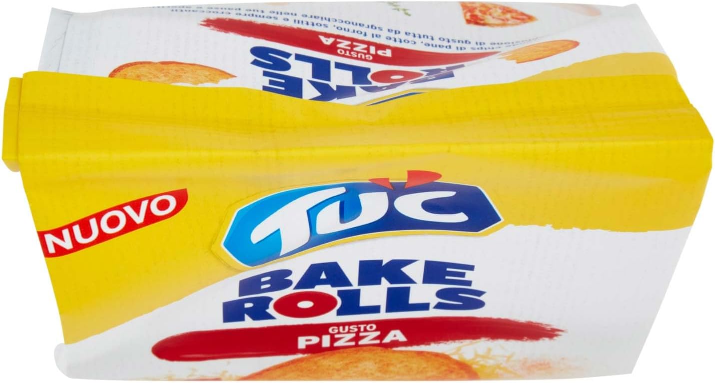 Tuc Bake Rolls, Gusto Pizza, Chips di Pane Cotte al Forno, Sottili e Croccanti, 150g 150 g (Confezione da 1) - Immagine 5