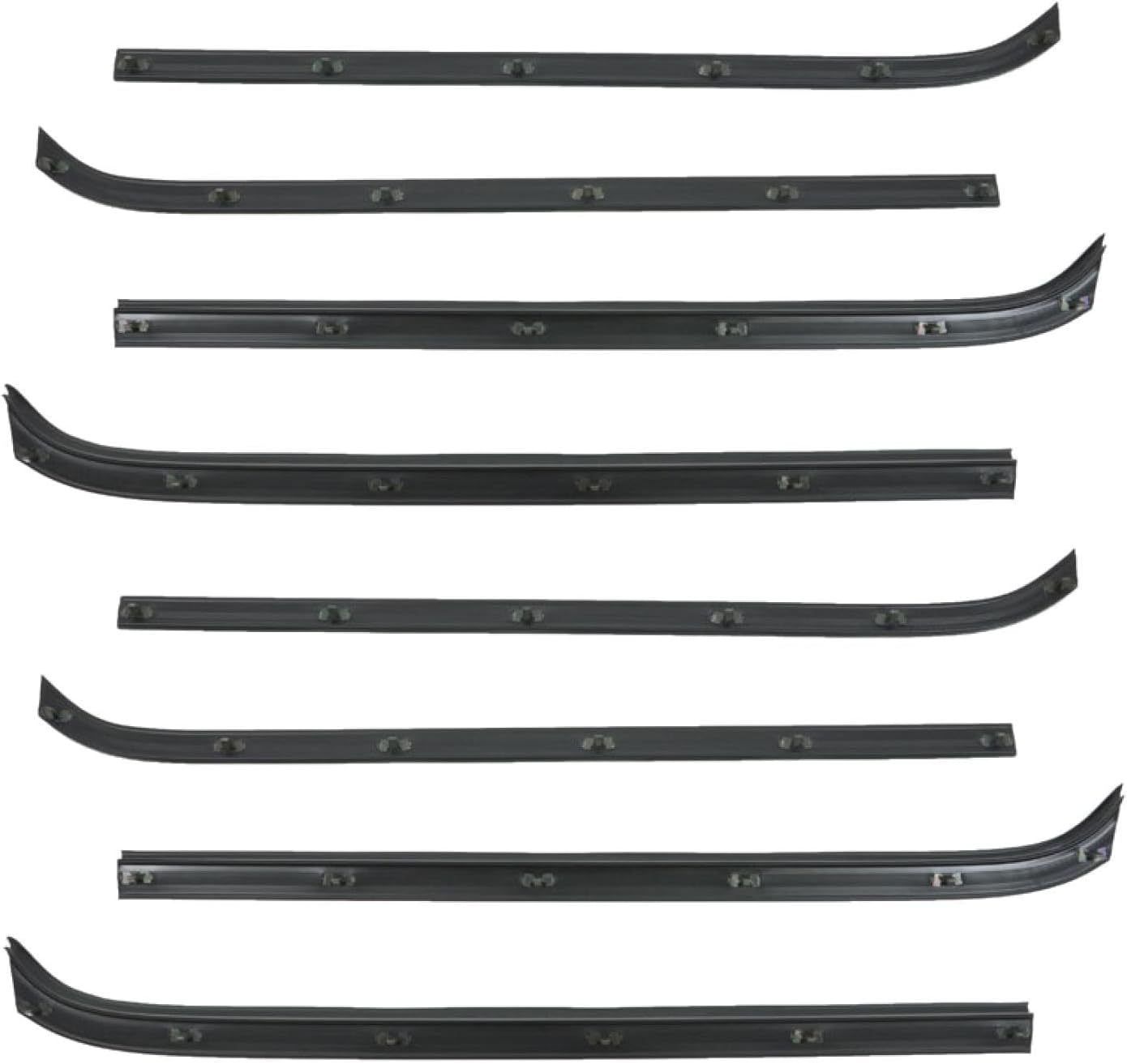 TRQ Window Sweep Front & Rear Inner & Outer Compatible with 1978-1979 Ford Bronco 1973-1979 F-100 1975-1979 F-150 F-250 F-350