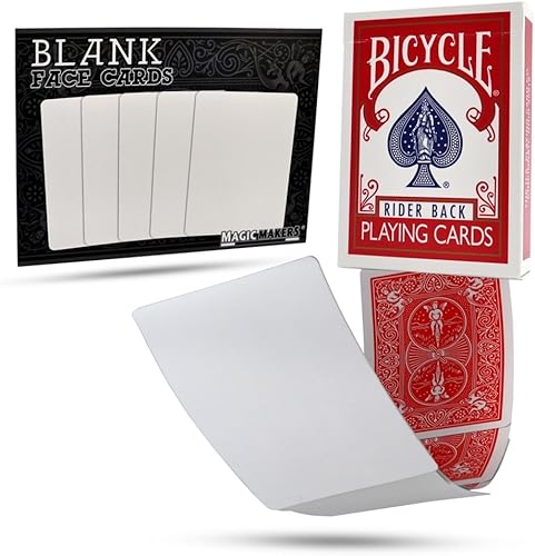 Baraja de cartas mágicas con bicicleta con parte trasera color rojo