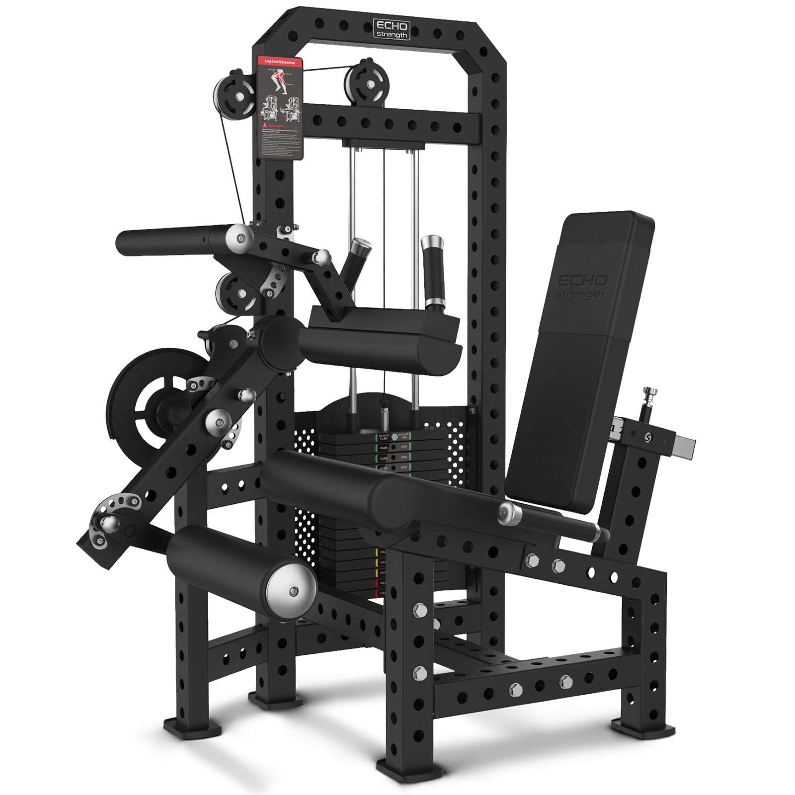 Commercial-Grade Strength Exercise Equipment with 220lb Weight Stack, 3"x3" 12-Gauge Steel Tubing for Home &amp; Gym, Multi-Function Trainer Machine for Strength Training &amp; Body Building