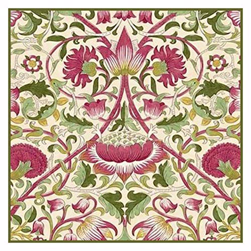 Orenco Originals Arts Crafts Loden Pink Green William Morris Design Counted Cross Stitch Pattern