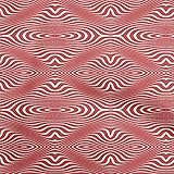 oneOone Tabby Soie Rouge En Tissu Moiré Artisanat Projette Tissu Décor Imprimé Par L'Appareil De Mesure 42 De Pouce De Large