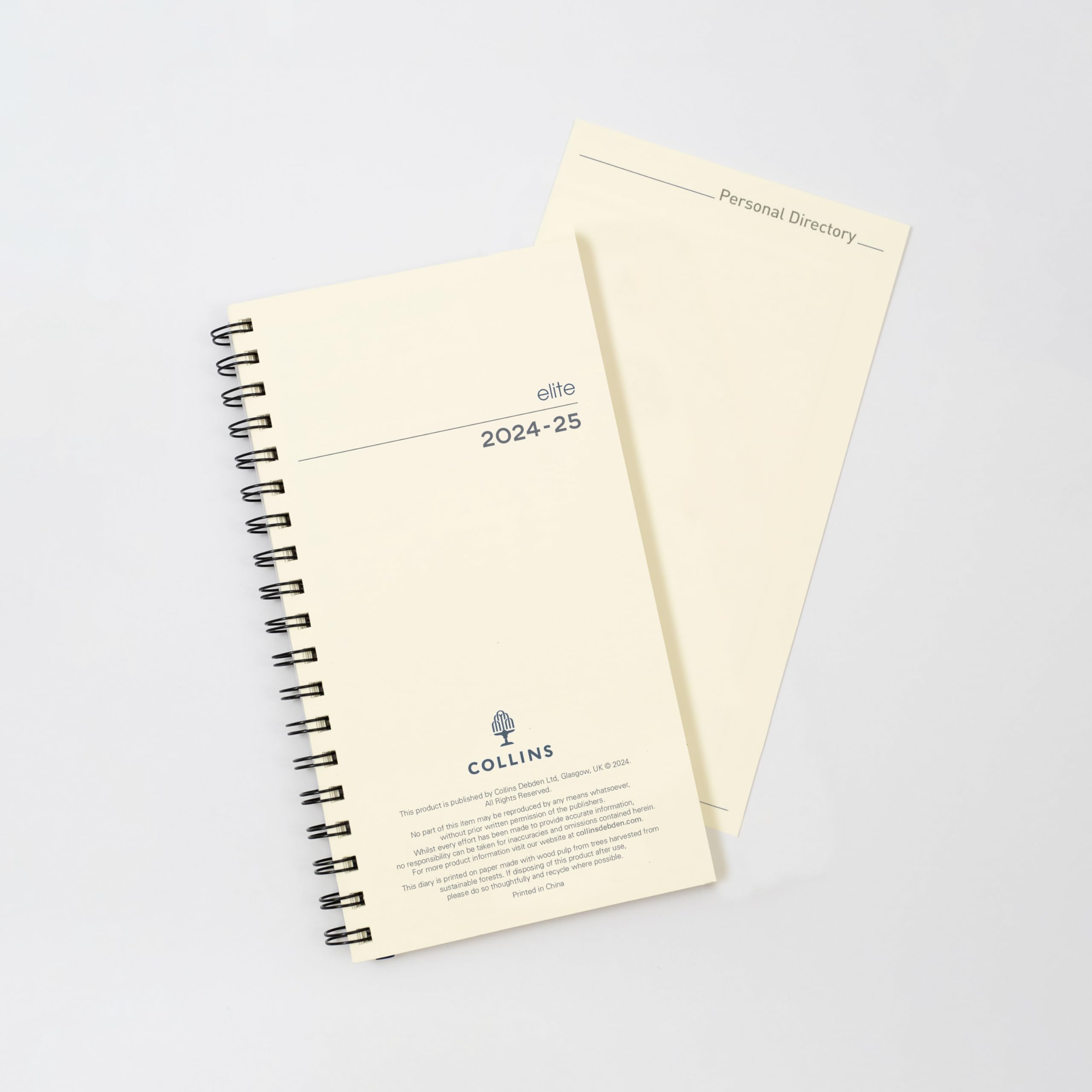Collins Elite Mid Year Diary Planner Pocket Week to View Refill - Weekly Mid Year Journal for Students, Teachers and Academics - 1165MR-2425 - July 2024 to July 2025