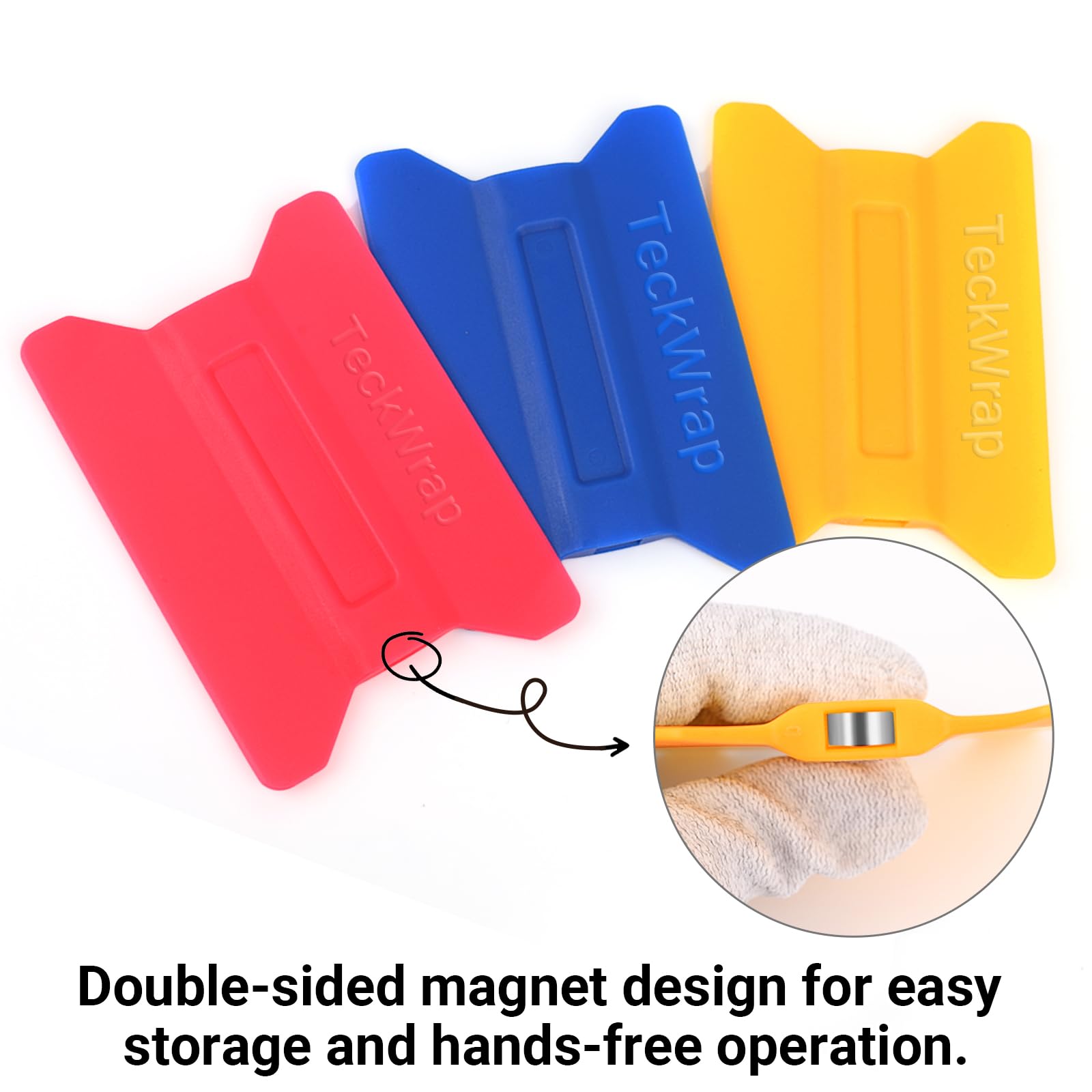 8 Espátulas PPF/TPU Para Vinilo - Kit Para Instalación De Wraps, Tintado De Ventanas Y Papel, Color Azul