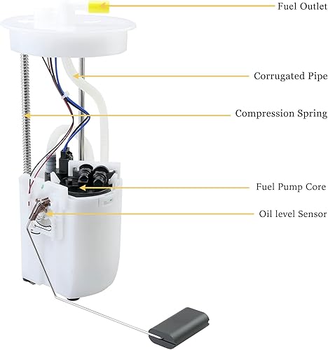 Miniatura 5 de 105043401 105282901 Conjunto de bomba de combustible para Club Car Golf Cart 2016-2023 Precedent en adelante y tempo con sistema de combustible EFI