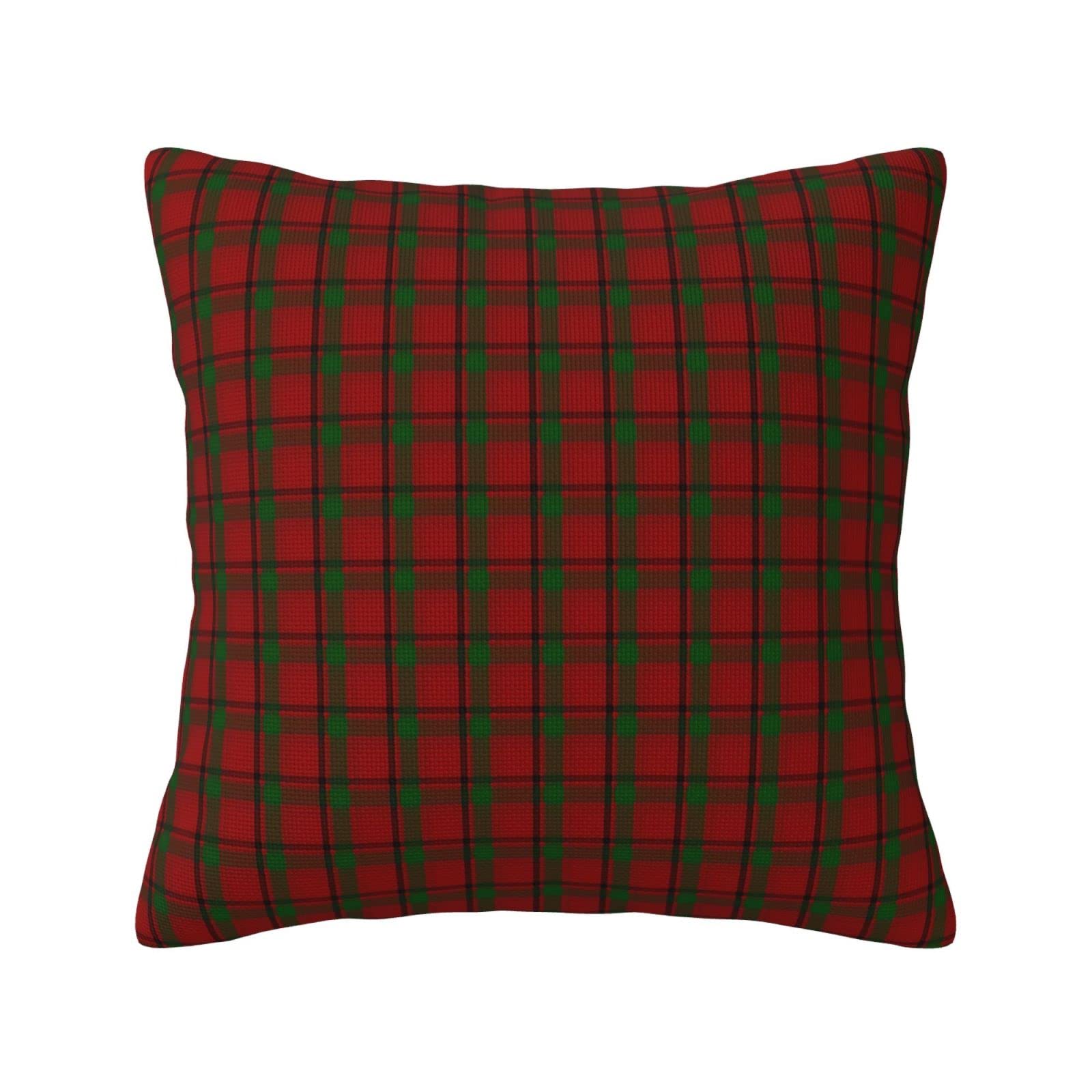 Yingd Cushion Cover Maxwell Clan Tartan European Classic Linen Pillow Case Pillow Case 45X45cm