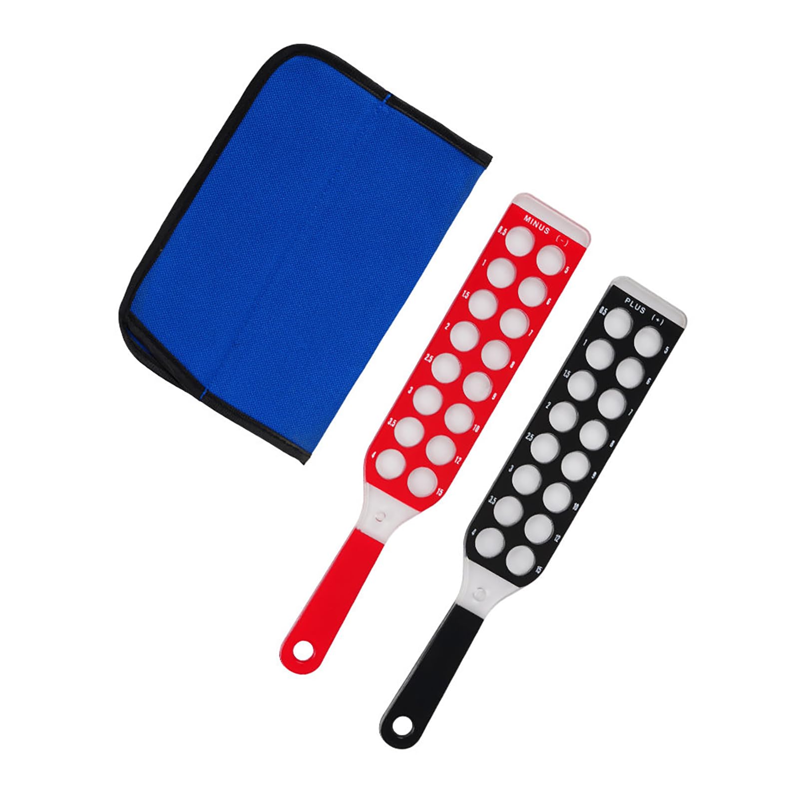 Optical Retinoscopy The Quick Examination of Diopter of Spectacles 2 Bars 32 Lense Sphere Plastic Bar Ophthalmic Equipment Refraction Inspection +/- 0.5, 1, 1.5, 2, 2.5, 3, 3.5, 4-10, 12,15