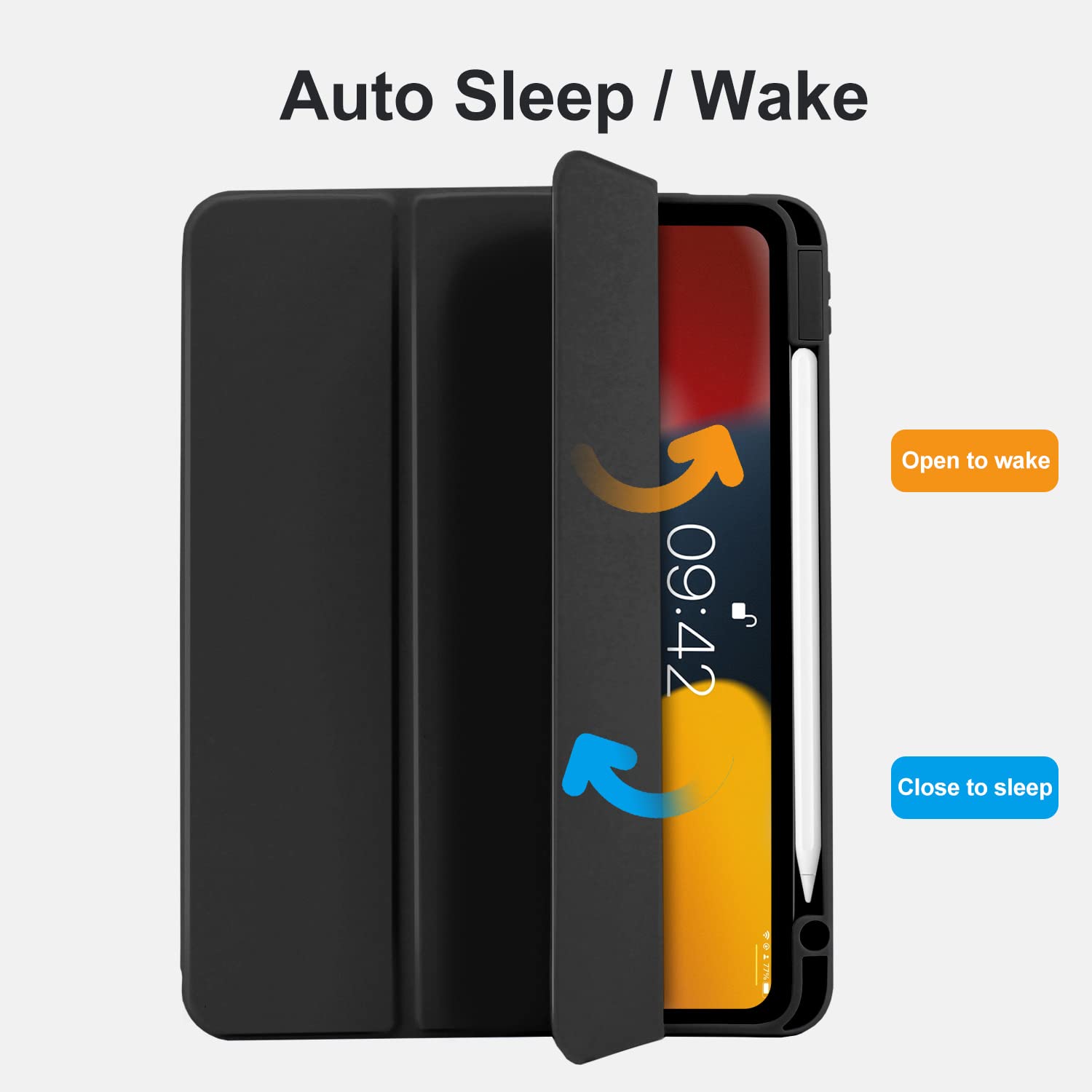 Amazon.co.jp: MYGROO iPad Air 第6世代ケース 2024 ペンシルホルダー