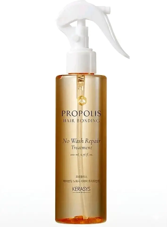 Leave-in Propolis Hair Bonding No Wash Repair Treatment 200ml Coreano | Própolis + Mel, Reparação Profunda Sem Enxágue, Proteção Térmica, Anti-Frizz para Cabelos Danificados