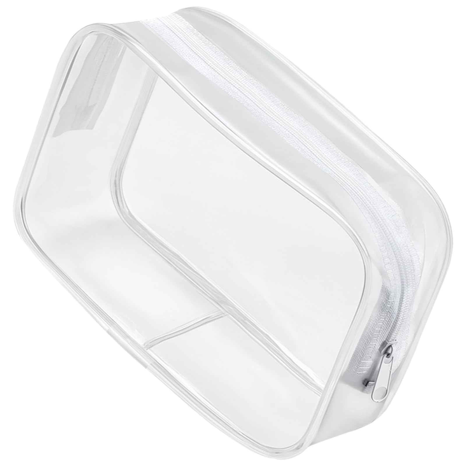 12 bolsas transparentes con cremallera para viajes, bolsas de maquillaje grandes de plástico con cremallera, bolsa de aseo transparente de PVC, espaciosa funda organizadora para artículos esenciales