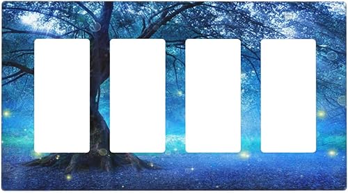 Miniatura 56 de Interruptor de Luz Cove Silla de Playa Paisaje Marino Océano Azul Placa de Pared de 3 Posiciones Placa de Interruptor de Luz Triple Palanca Costera