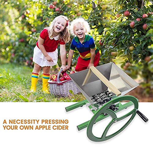 Image of Fruit Wine Press and Crusher,100% Nature Apple&Grape&Berries Crusher Manual Juice Maker for Kitchen