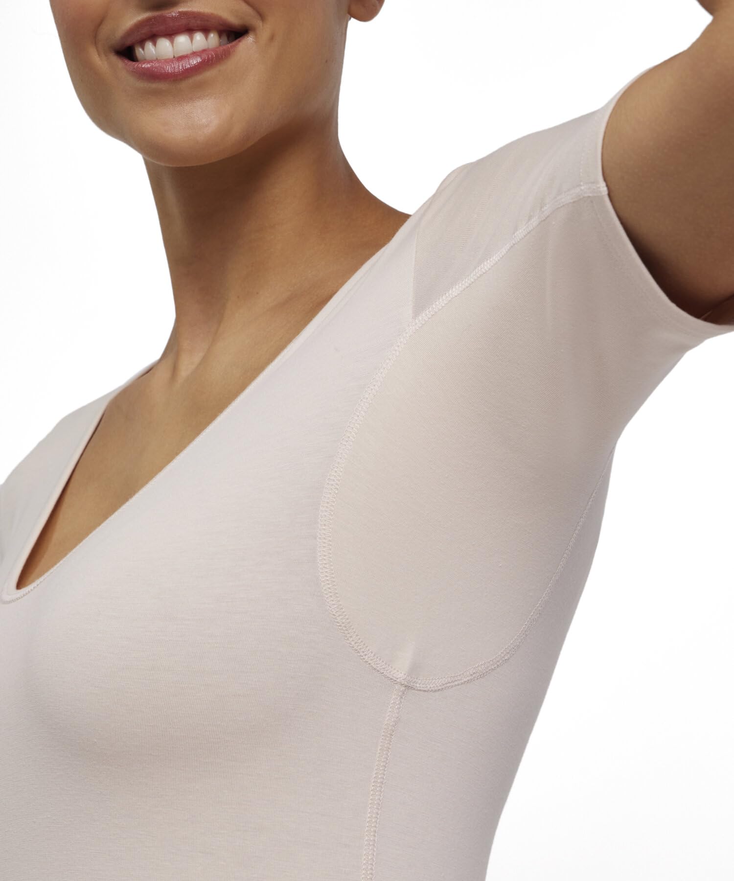 FALKE Femme Daily Climate Control Outlast® Round Neck T-Shirt sous-Vêtement sous-Chemise Maillot De Corps Manches Courtes Régulation De L'Humidité Séchage Rapide Respirant Coton 1 Pièce | pour une température corporelle parfaite