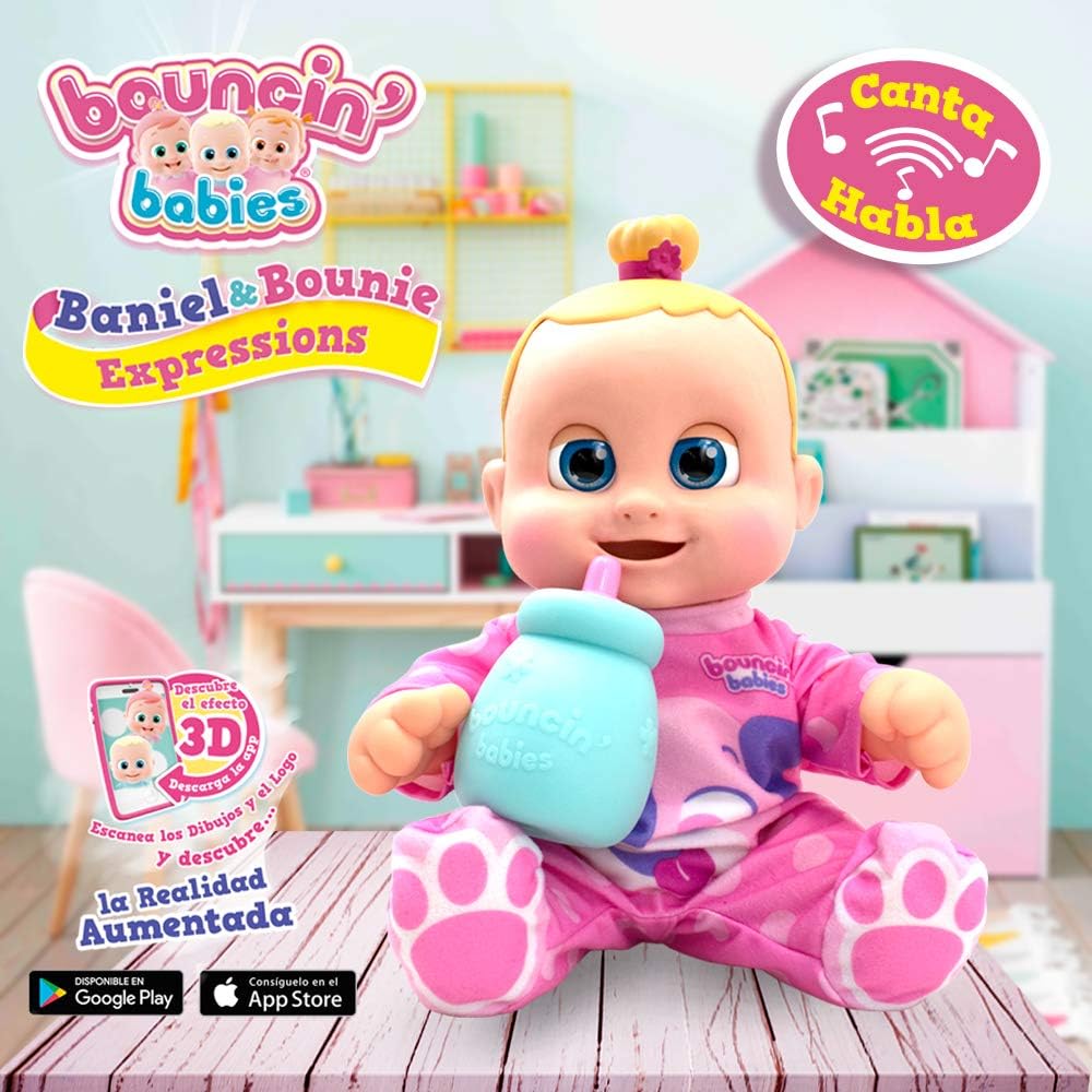– bounie Bouncin 'Babies My Real Buddy (Expressions), Multicoloured (Cife 41658)