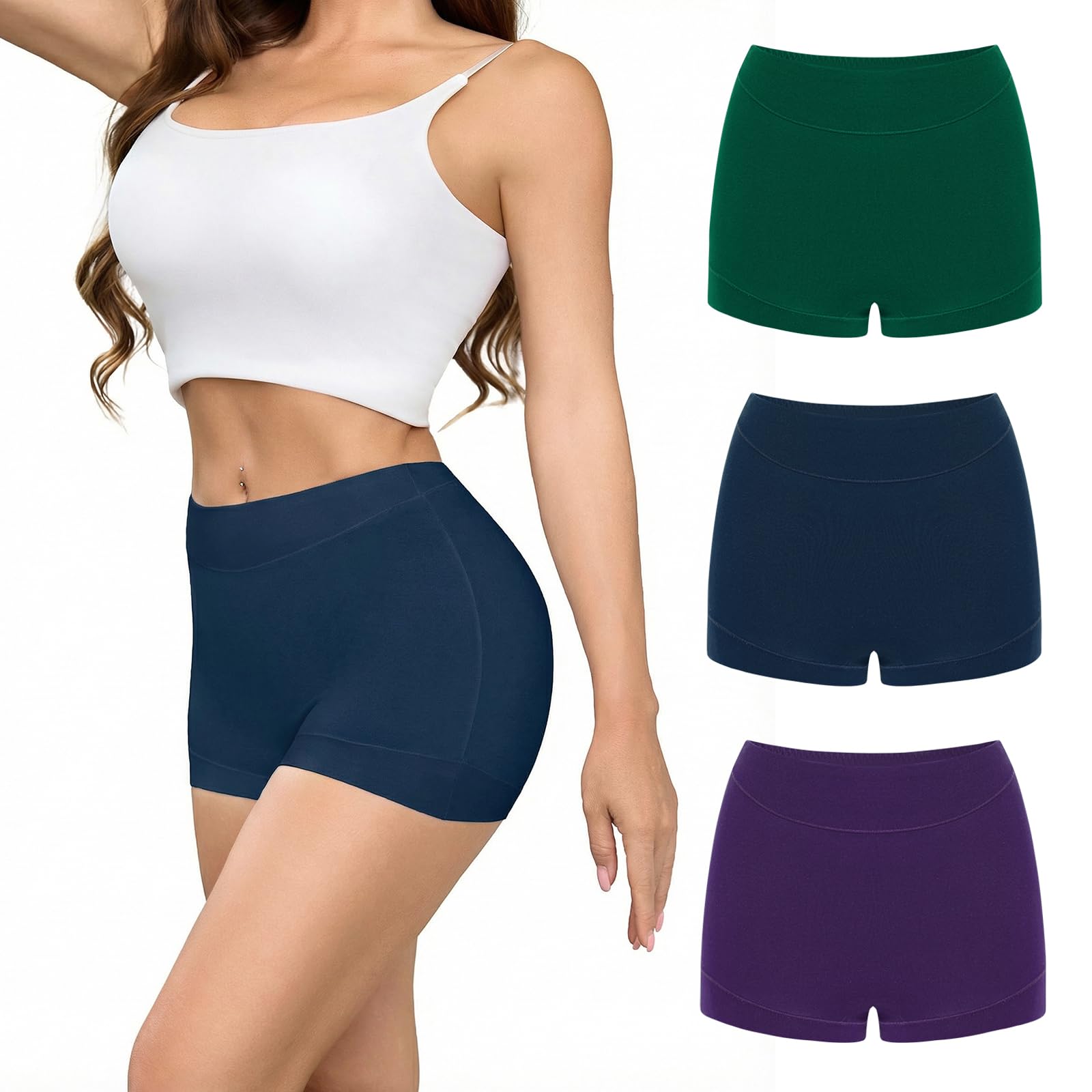 Boxer Shorts Women's Cotton Underwear Leggings Comfortable Underwear Boyshorts Breathable Shorts Women's Hot Pants Women Multipack S-3XL-image-45