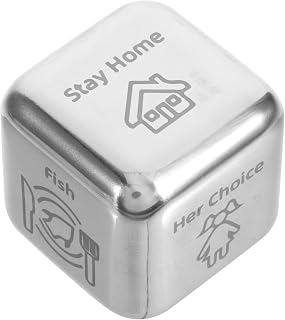 Stainless Steel Meal Decider for Compact 6-Sided Food Decision for Dinner Parties