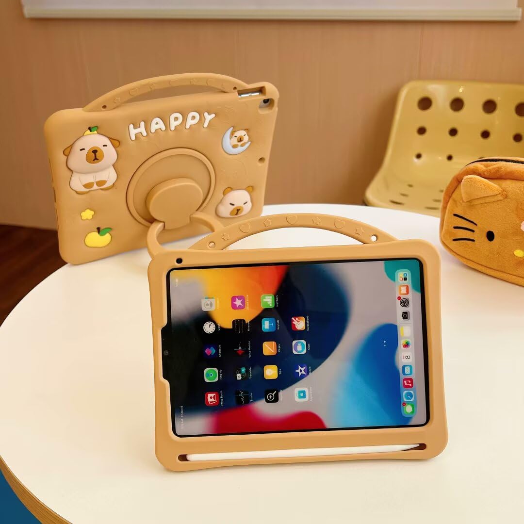 カピバラ様iPad専用 Amazon.co.jp: 3D キュート プレス Capybara ケース iPad 第10世代
