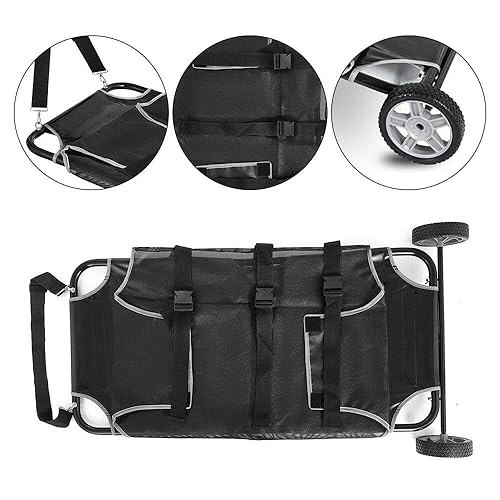 Miniatura 6 de Camilla de rescate para mascotas, carrito de transporte veterinario, 110 libras, máximo para silla de ruedas para perros mayores, perros y gatos