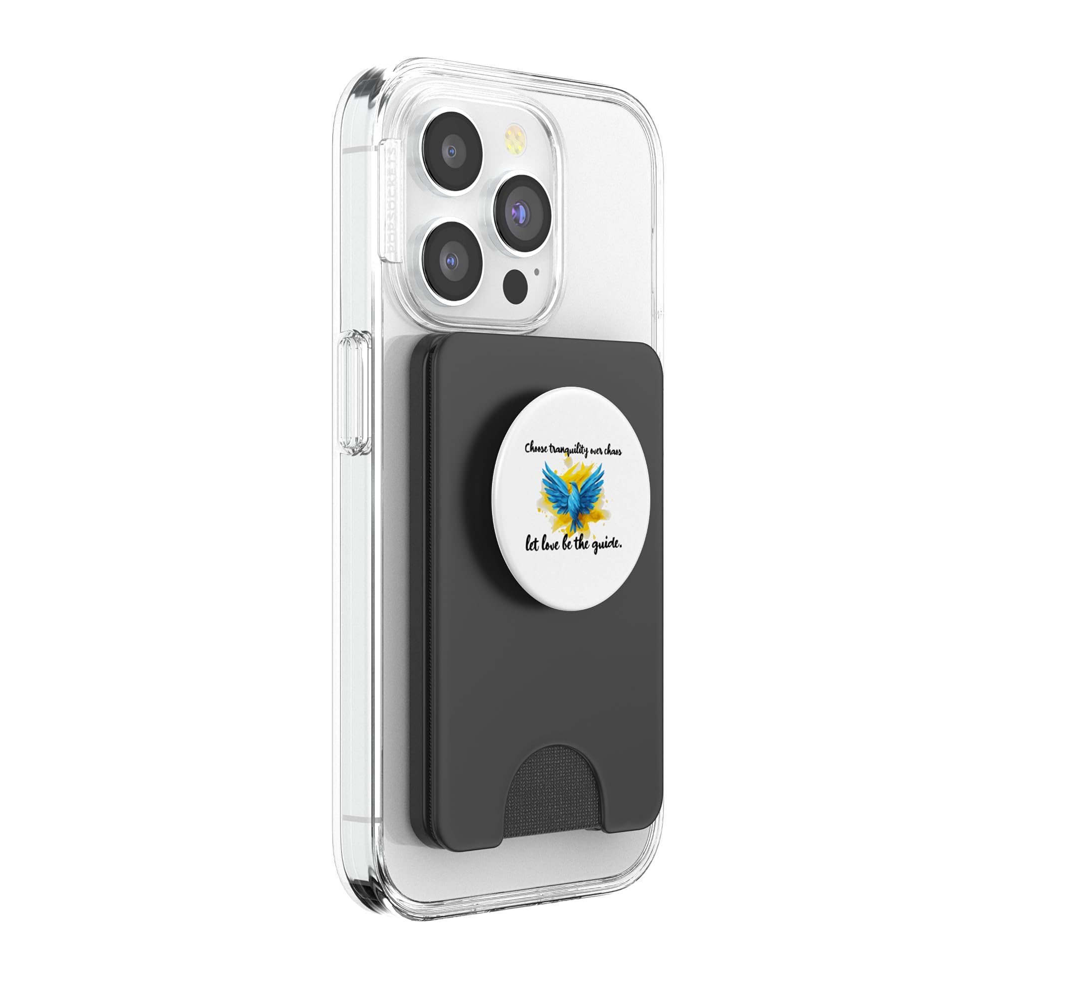 Choose Tranquility Over Chaos, let Love be the Guide PopSockets PopWallet für MagSafe