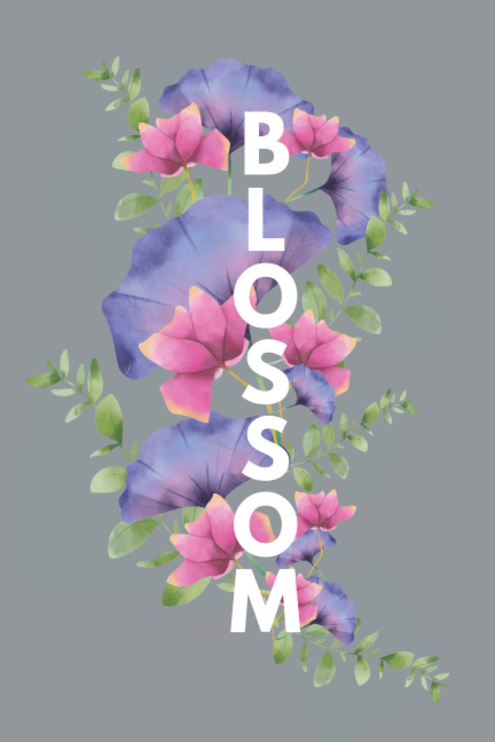 Blossom: Compact Lined Notebook Journal, Artistic, Modern Gray (The Sweet Jungalow Life)