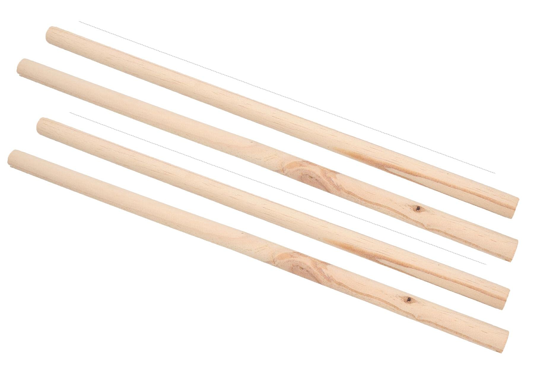 4PK Wooden Bird Perch Canary Budgie Cockatiel Parrot Bird Cage Accessories 19"