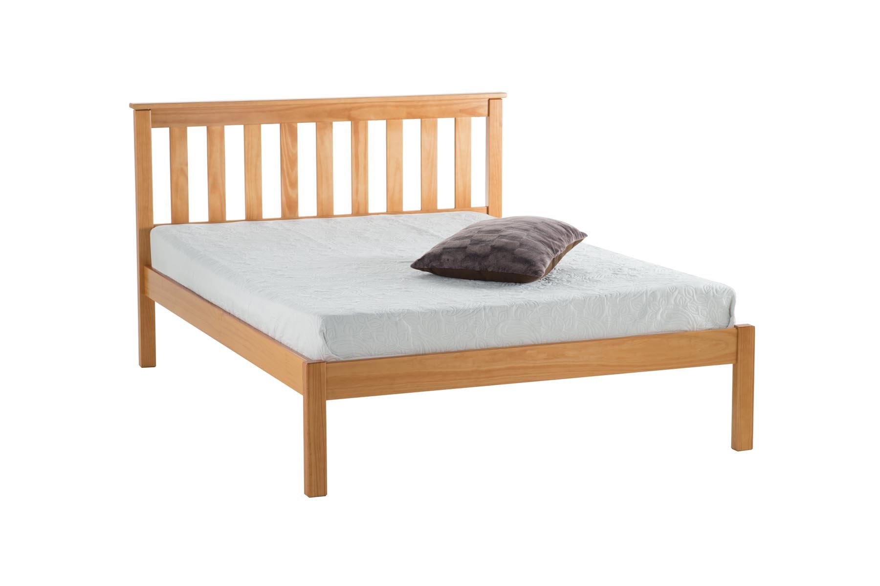 BirleaDenver Low End Bed, Wood, Pine, Twin
