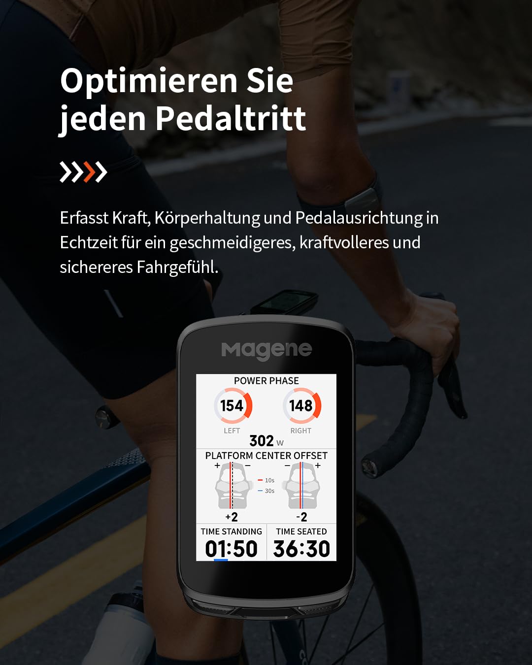Magene C606 Pro GPS-Fahrradcomputer, Kartennavigation, Multi-Szenario ClimbPro, 2,8-Zoll-Farb-Touchscreen, Indoor-Training, Cycling Dynamics