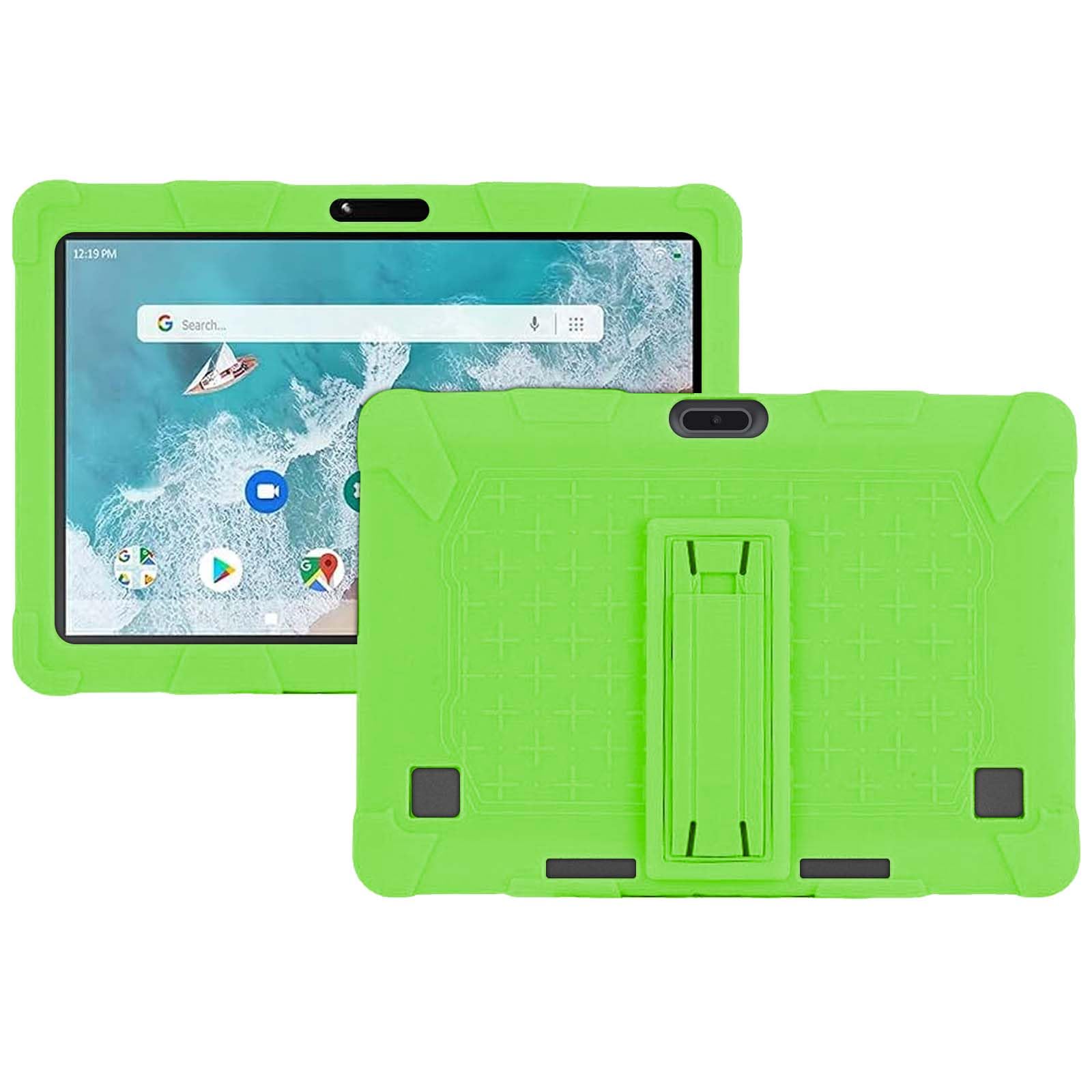 Case for ZZB ZB10 / JUNYANG Tablet 10.1 inch,Soft Silicone Protector Cover,Kids Friendly,Adjustable Stand Tablet Cover,4 Corners Thicken Shockproof,