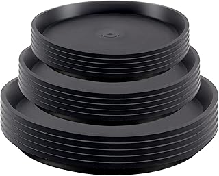 Plant Saucer ValueHall 5Pcs Plastic Plants Trays Durable Plant Pot Saucer Flower Pot Drip Trays Round Garden Plant Saucer Plastic Plant Saucer Drip Trays for Indoors Outdoor Gardening V7K09 (M5)