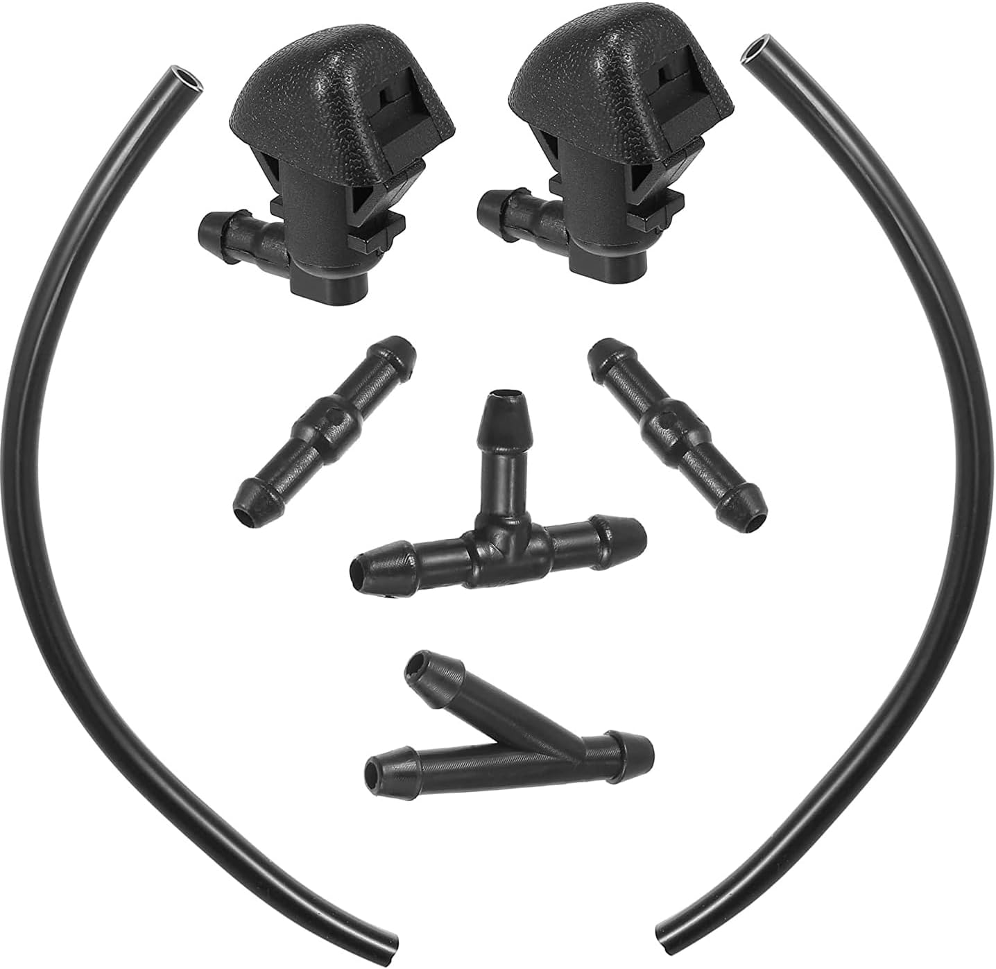 Unifizz Black 1 Set Front Windshield Spray Nozzles Windshield Washer