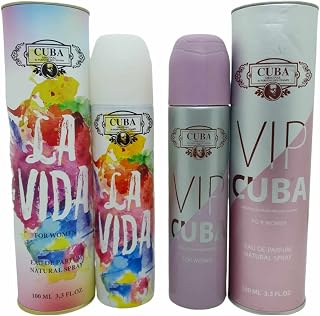 Perfume Cuba La Vida Feminino Importado + Cuba Vip Importado 100 ml