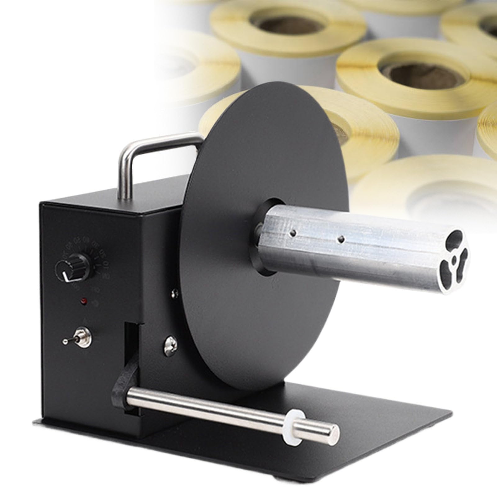 Riavvolgitore Automatico di Etichette, riavvolgitore di Etichette con velocità Regolabile - Supporta Anima Senza Carta, Funzionamento bidirezionale - Riavvolgimento rapido da 8 Pollici/s per etichet
