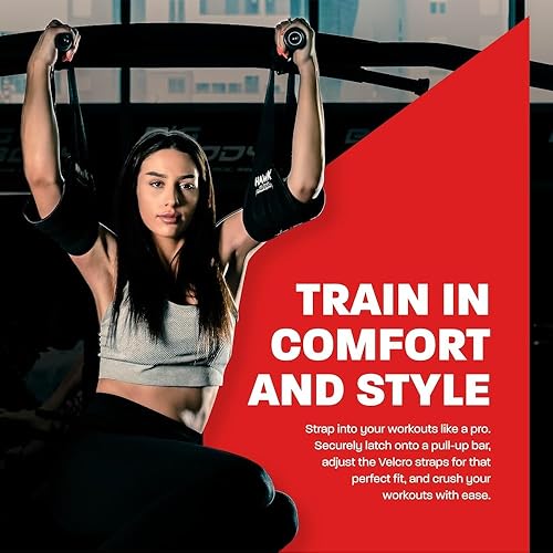 Miniatura 5 de Hawk Sports Correas para abdominales para hombres y mujeres, equipo de entrenamiento abdominal para máximas ganancias de fitness y culturismo,