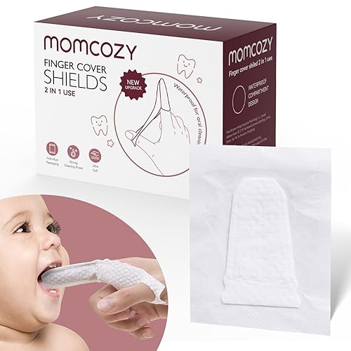 Momcozy Cepillo de dientes para bebés, toallitas para bebés, toallitas para dientes y encías, limpiador de lengua, limpiador oral para bebés,
