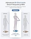 Masmssm Scale for Body Weight 8 Electrodes Digital Bathroom Scale with Handle Display & 28 Body Datas Dual Frequency BIA Measurement Smart Weight Scale Compatible with iOS & Android gallery image