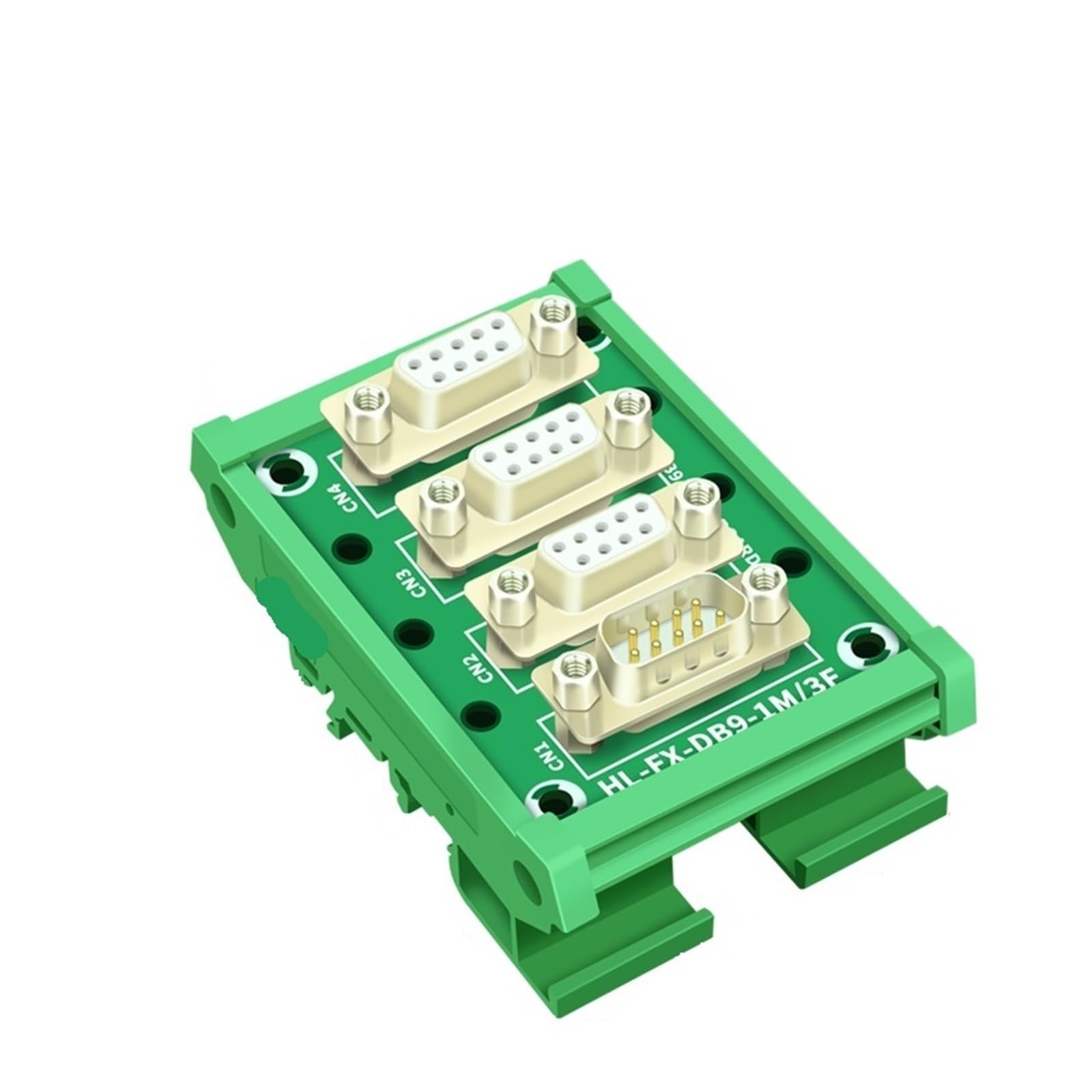 Module d'interface DB9 mâle femelle pour rail DIN et panneau avec support - 5