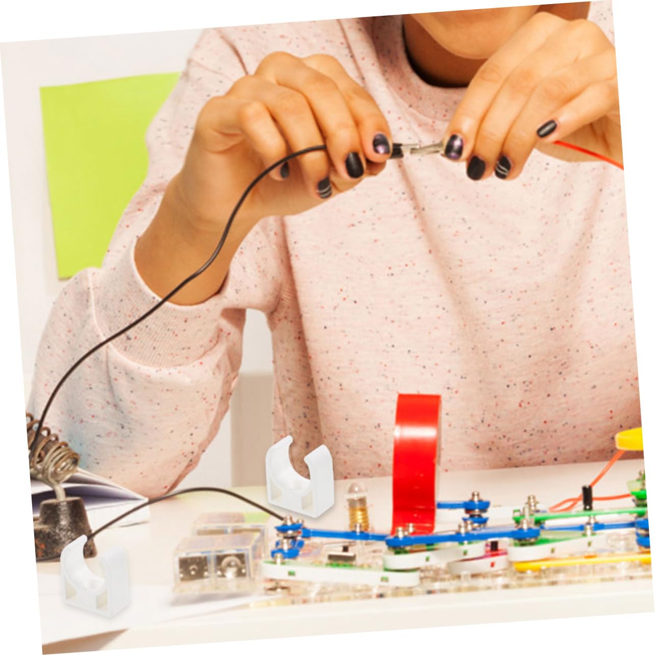 ARTIBETTER 20pcs Motor Clip Dc Motor Bracket Electric Motor Clamp Dc Motor Holder Mini Motor Holder Electric Motor Holder Motor Brackets Dc Motor Base Mounting Brackets Plastic