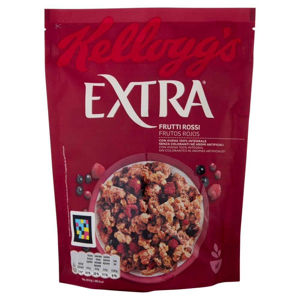 Italian Gourmet Granola Rote Früchte 12x375g, 4,5kg + Polpa