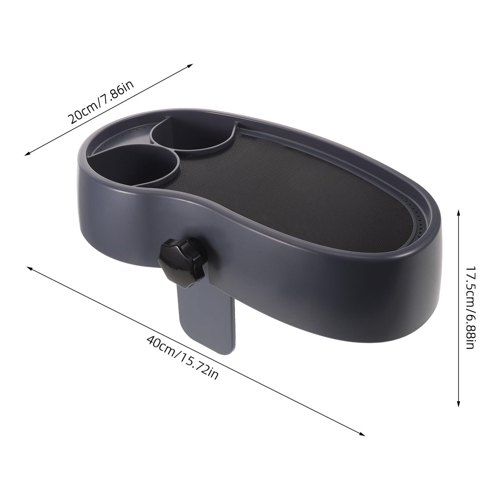 ifundom Bandeja Ajustable para Bañera Antideslizante con Soporte para Bebidas y Orificios de Drenaje Mesa Lateral de Plástico para SPA Compatible con Grosor para Snacks y Teléfonos