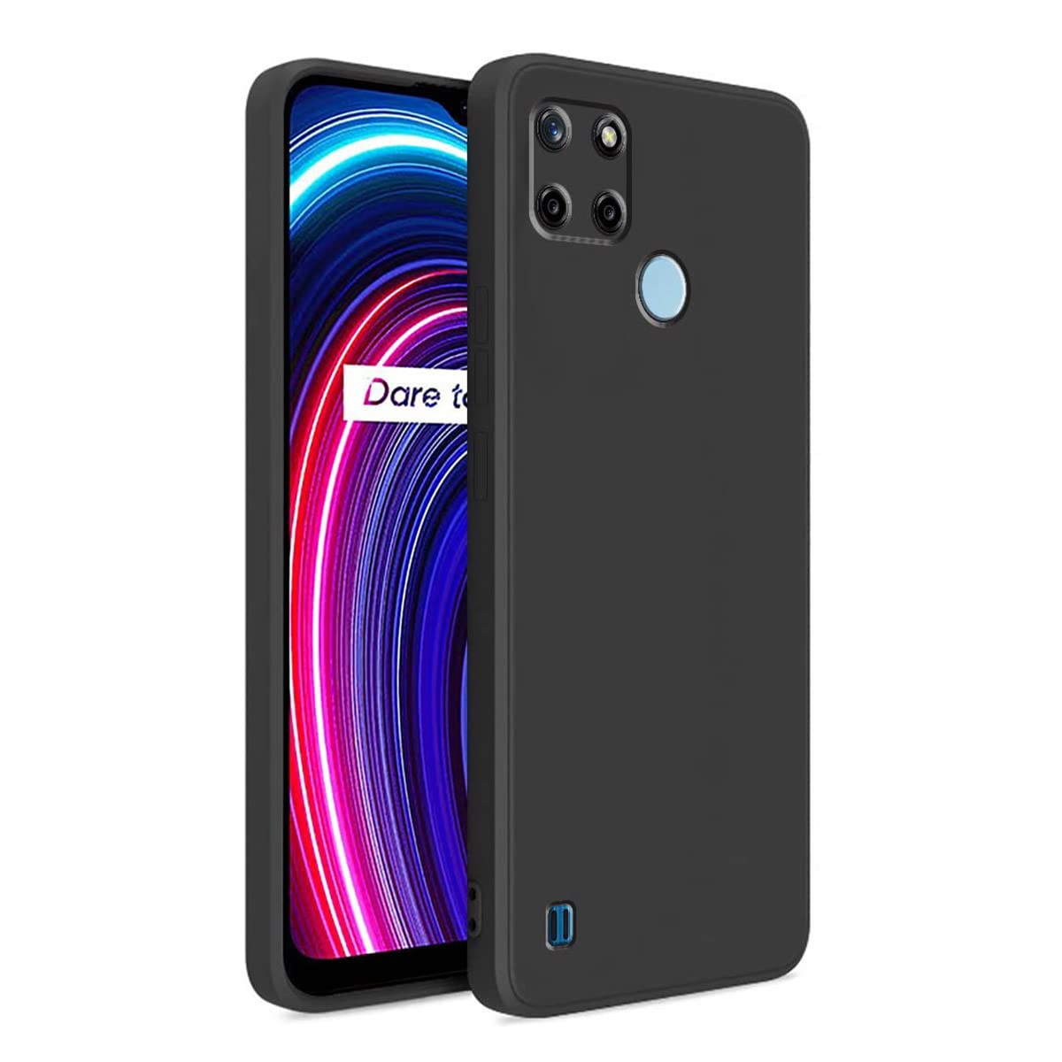 LIRAMARK Silicone Soft Back Cover Case for Realme C25Y / C21Y (Silicone Black) (B0BBVCJ33F) Amazon Price History, Amazon Price Tracker