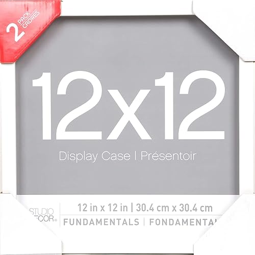 Miniatura 9 de MICHAELS - Paquete de 2 fundamentos grises de 12 x 12 pulgadas Shadowbox de Studio Décor