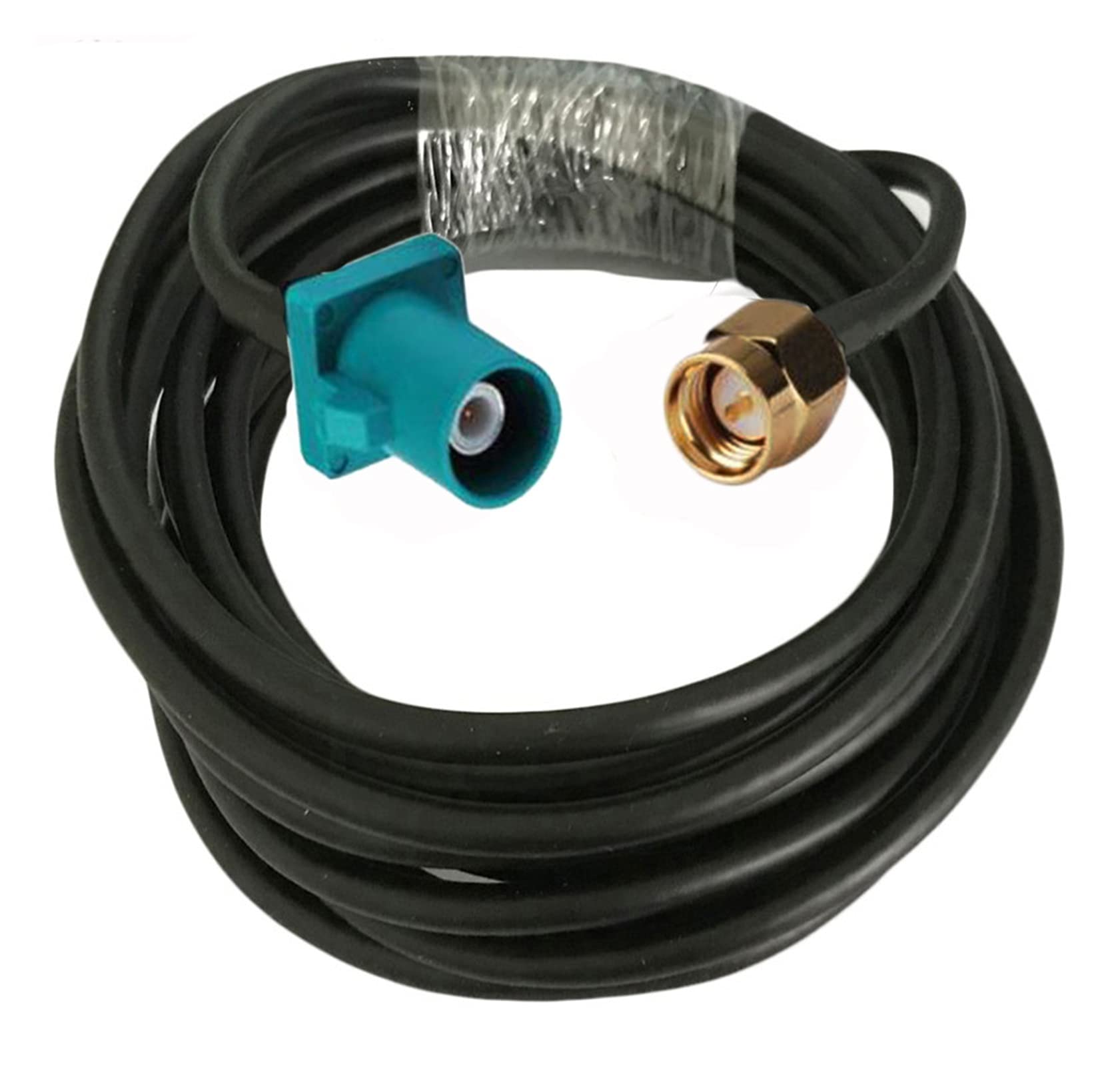 Apte à RG58 Câble coaxial SMA Connecteur mâle mâle à fakra z 50-3 GPS Câble coaxial d'antenne 50OHM 1/3/5/10/15/20 / 30m(Color:15m)